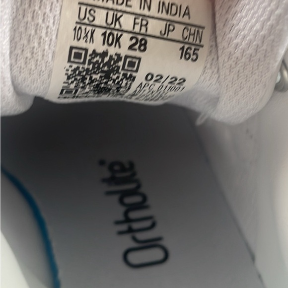 adidas Kids White and Green Sneakers - Picture 3 of 3